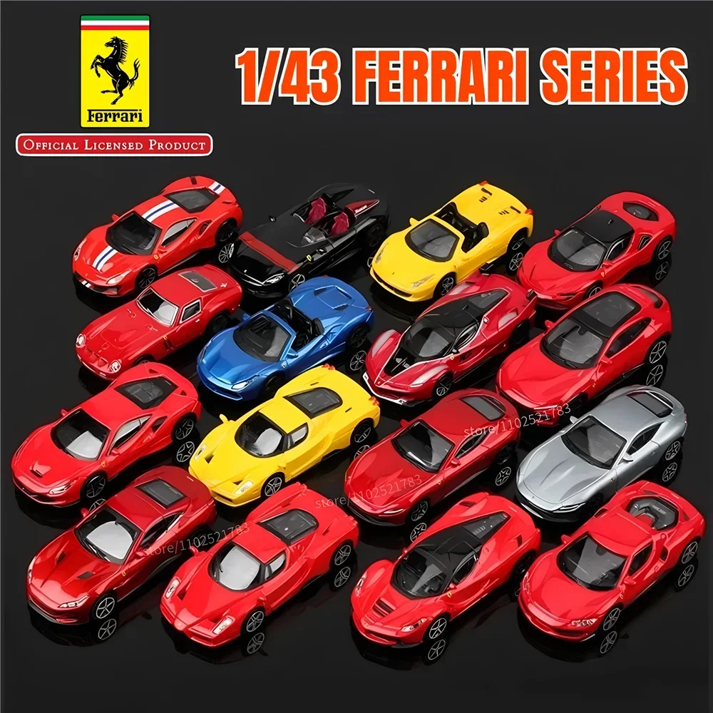 Bburago 1:43 Ferrari California Replica Car Model Original 458 488 Enzo Diecast Miniature Art Boutique Xmas Kid Boy Toy