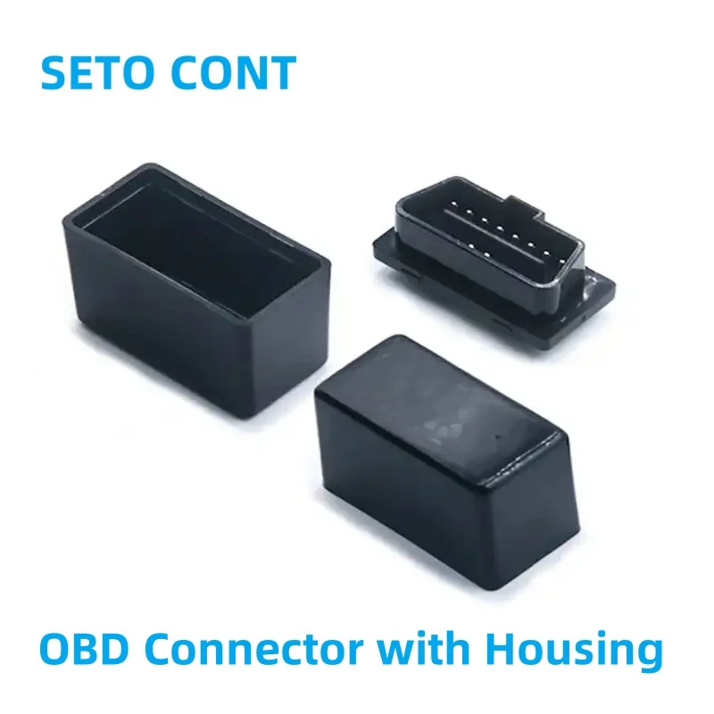 SETO CONT J1962 OBD Connector Male 16 Pin With OBD2 Housing 33 mm for ELM327 Automatic Window Lifter Automotive Diagnostic Tools