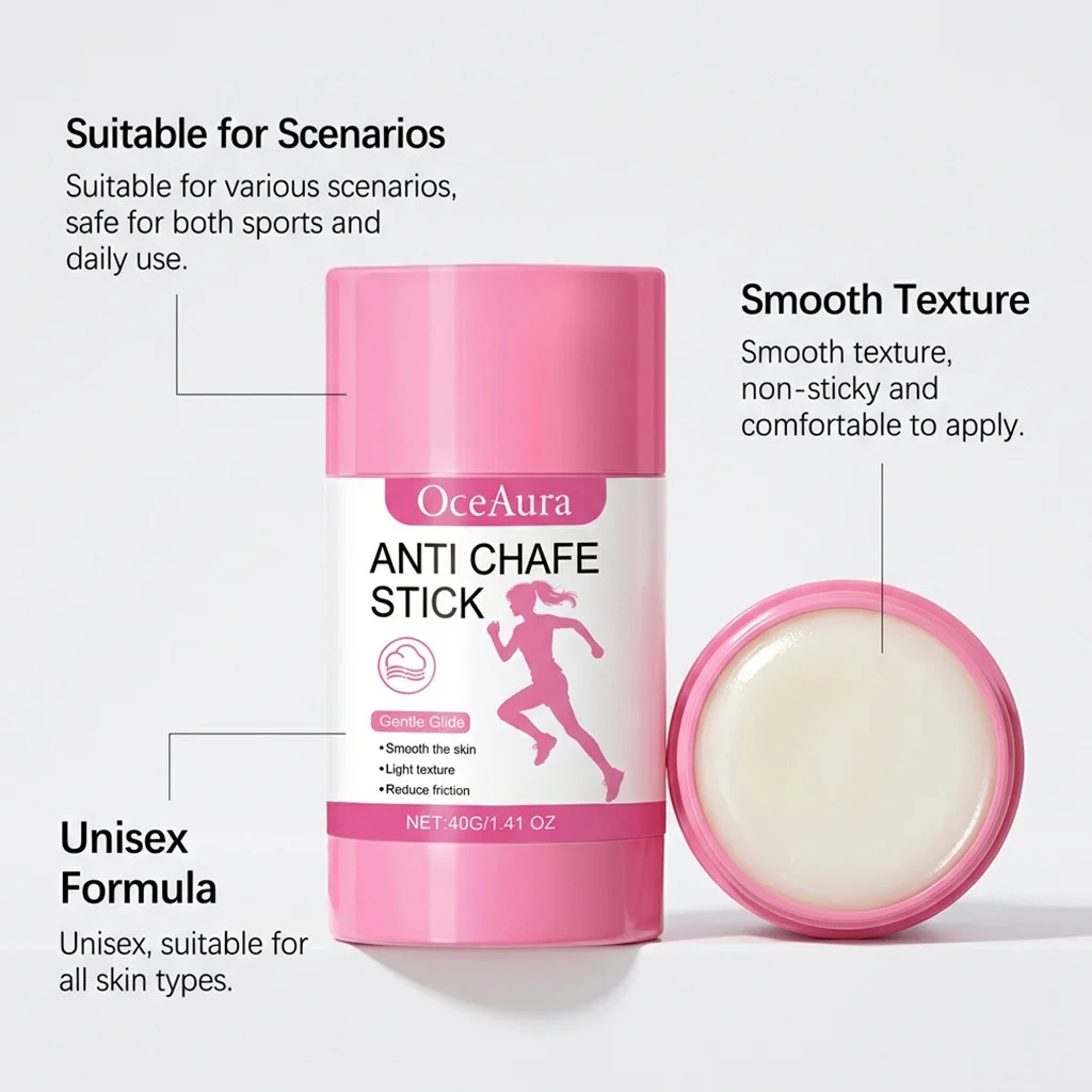 Anti Friction Stick Reduce Friction Soothing Redness Relieve Discomfort Moisturizing Softening Running Thigh Anti Chafing Balm