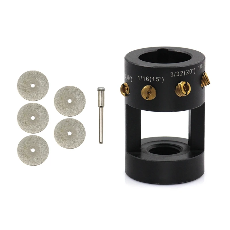 

Electrode Sharpener Grinder Head TIG Welding Tool Accessories With Cut-Off Slot Multi-Angle & Offsets, Horizontal Hole