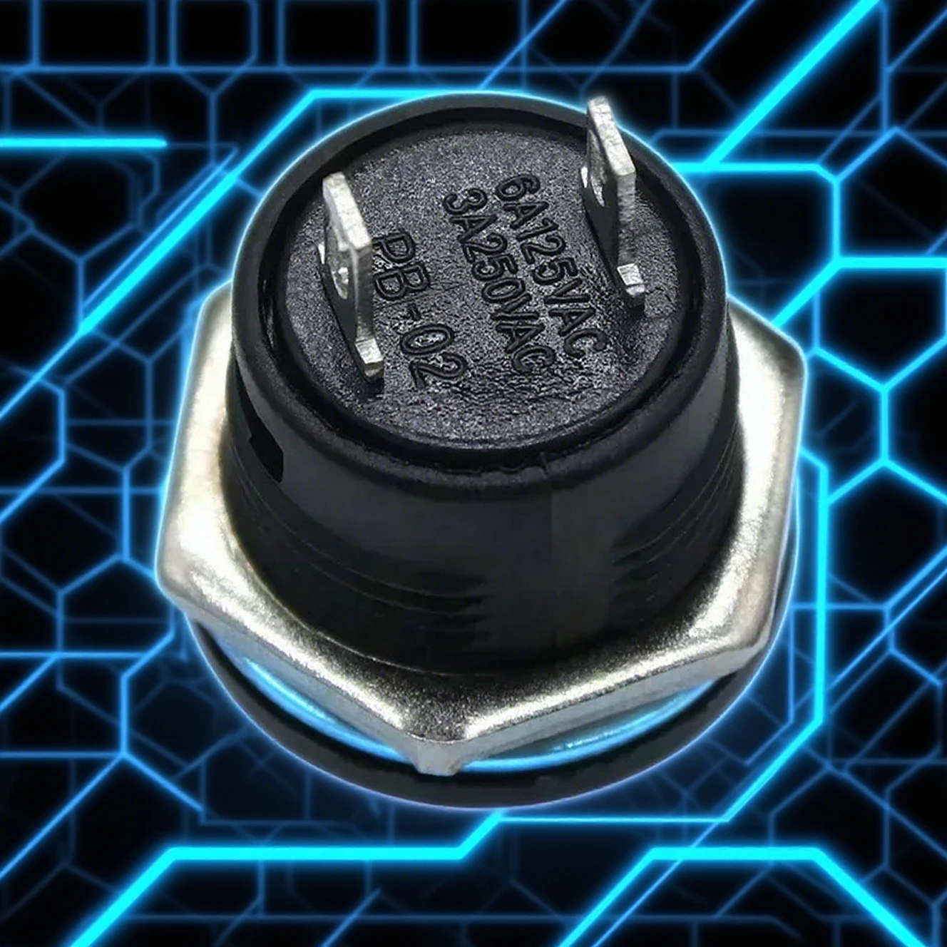 

R13-507 Мгновенный кнопочный переключатель 6A/125VAC 3A/250VAC 2/5/10/30/50/100 шт. Диаметр 16 мм Мгновенные круглые выключатели питания