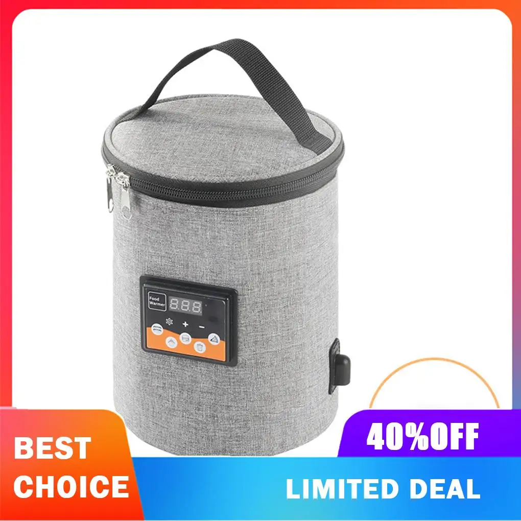 Car Bottle Warmer 40-60℃ 18W Portable Milk Bottle Warmer Electric Travel Drink Insulated Bag
