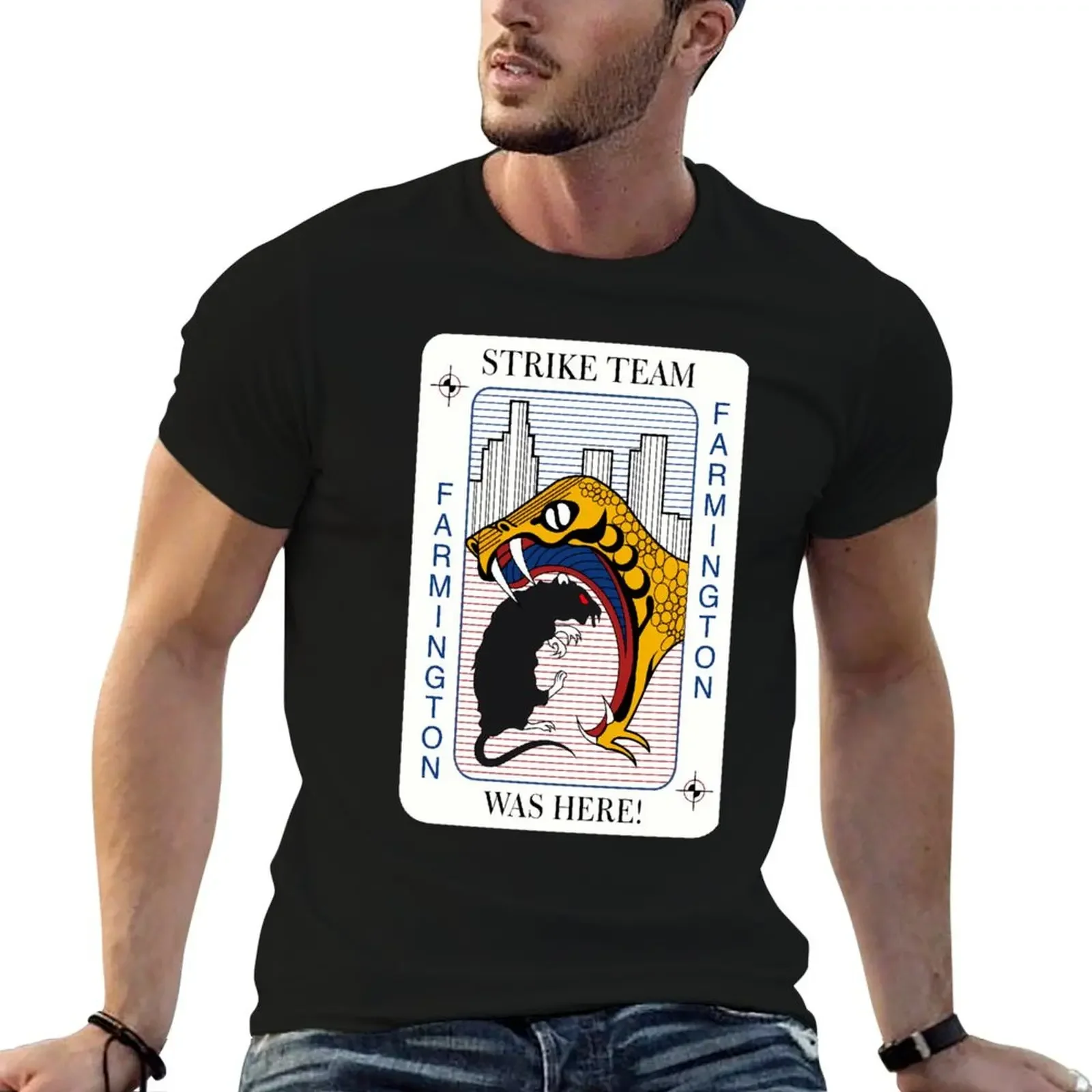 

The Shield Strike Team T-Shirt cotton graphic tees oversizeds for a boy vintage t shirts plain white t shirts men