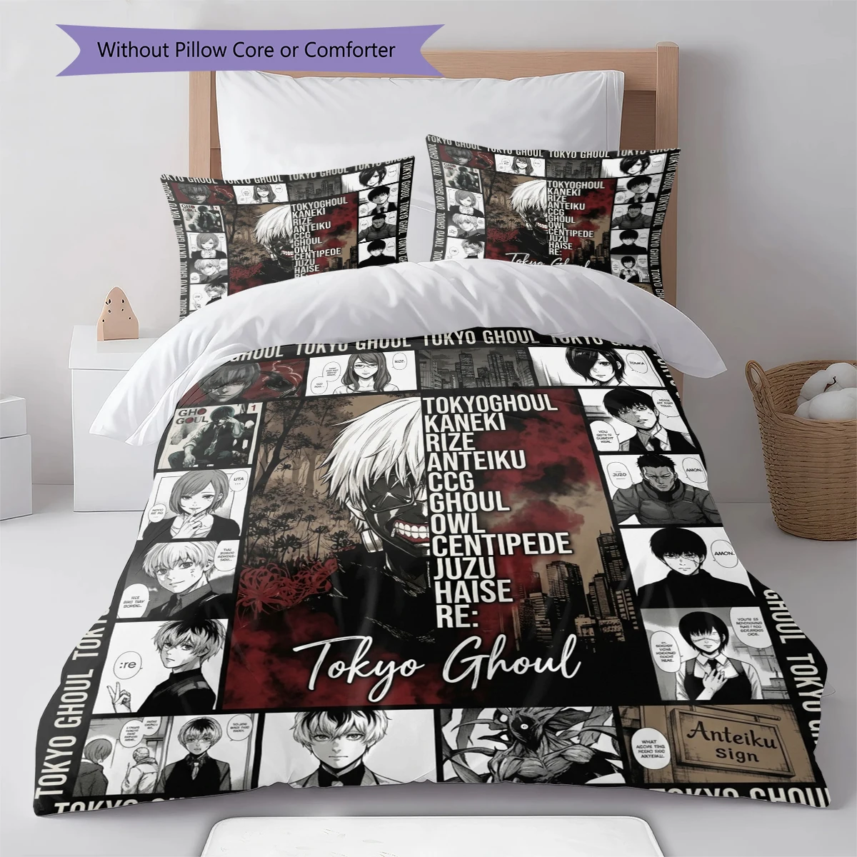 Tokyo Ghoul Soft Comfortable Duvet Cover, Children Bedding Gift,SizeVarious Sizes -HE71