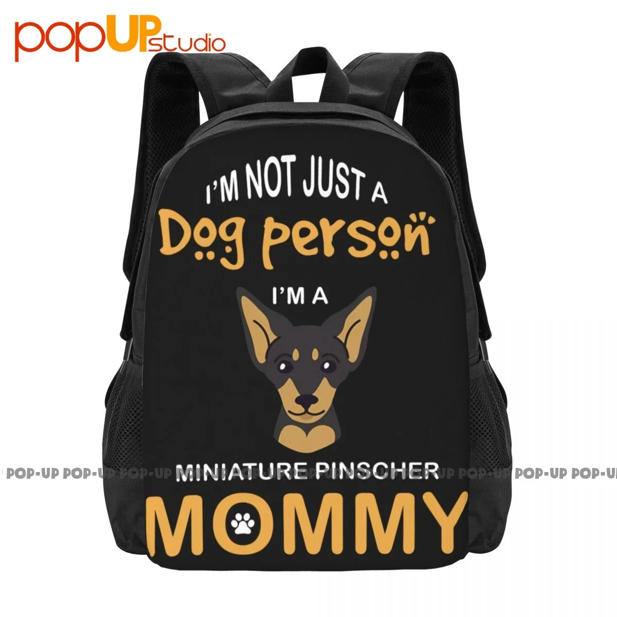 

Миниатюрный рюкзак Pinscher для мам, вместительный школьный портфель для мам с минимальным штифтом, персонализированная спортивная сумка
