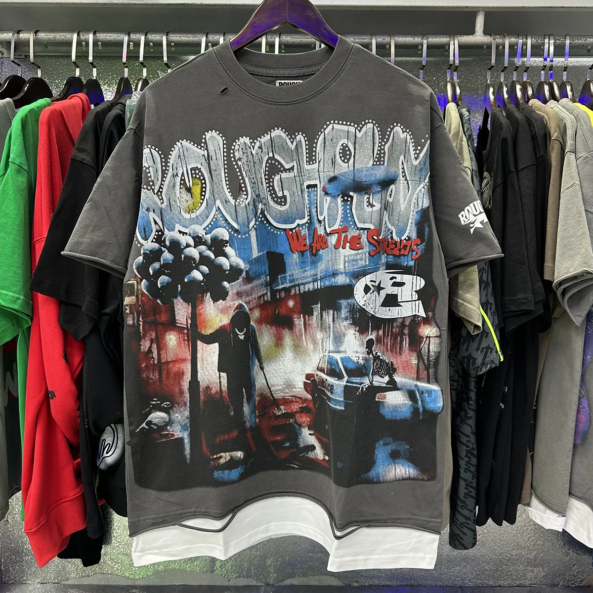 Summer Clothing Types - R001 Nouveau T-shirt Américain Style RoughPlay