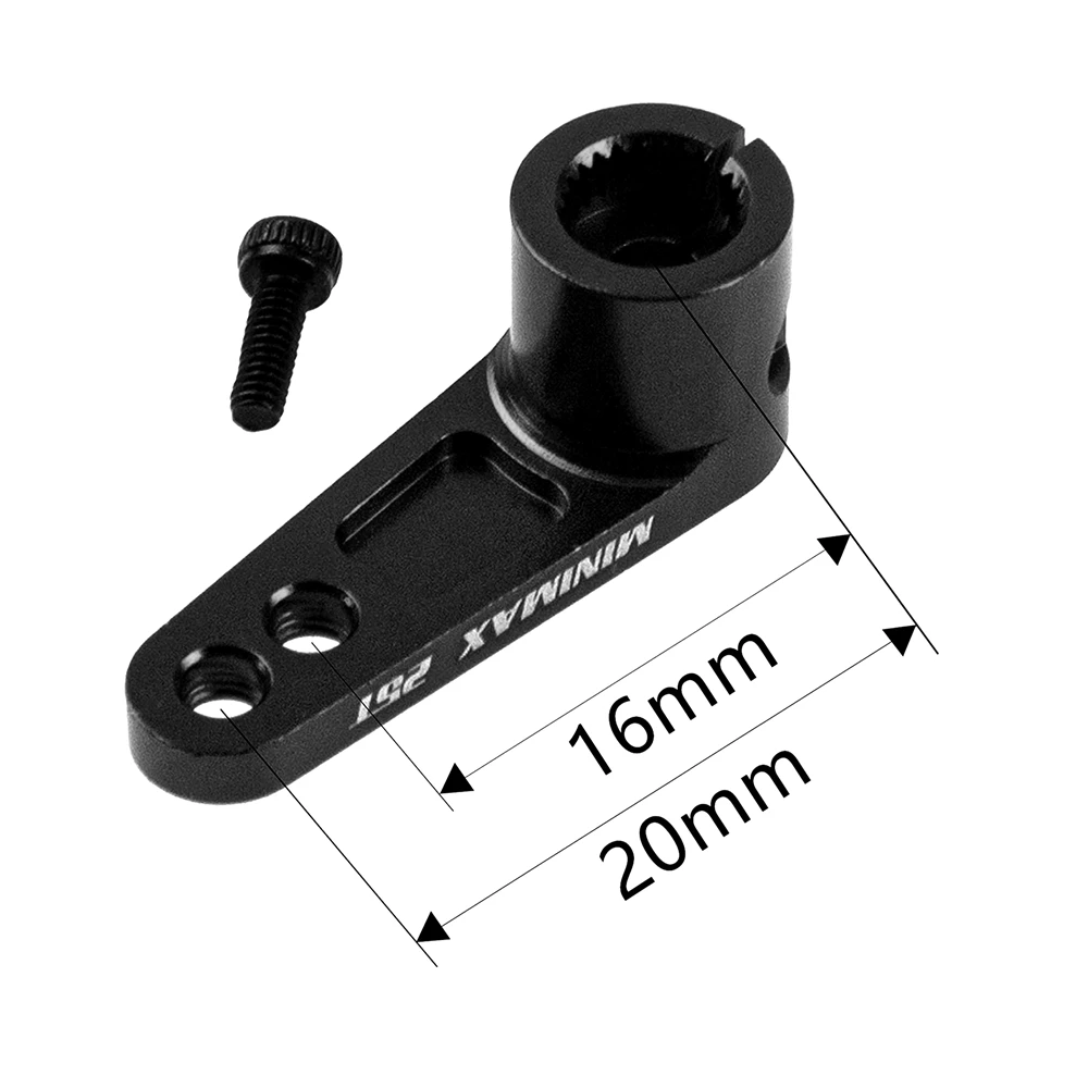 AS96 2Pcs Metal 25T Servo Horn Servo Arm Compatible with Futaba Savox Power HD Servo for 1/8 1/10 RC Off-Road Drift Car,2