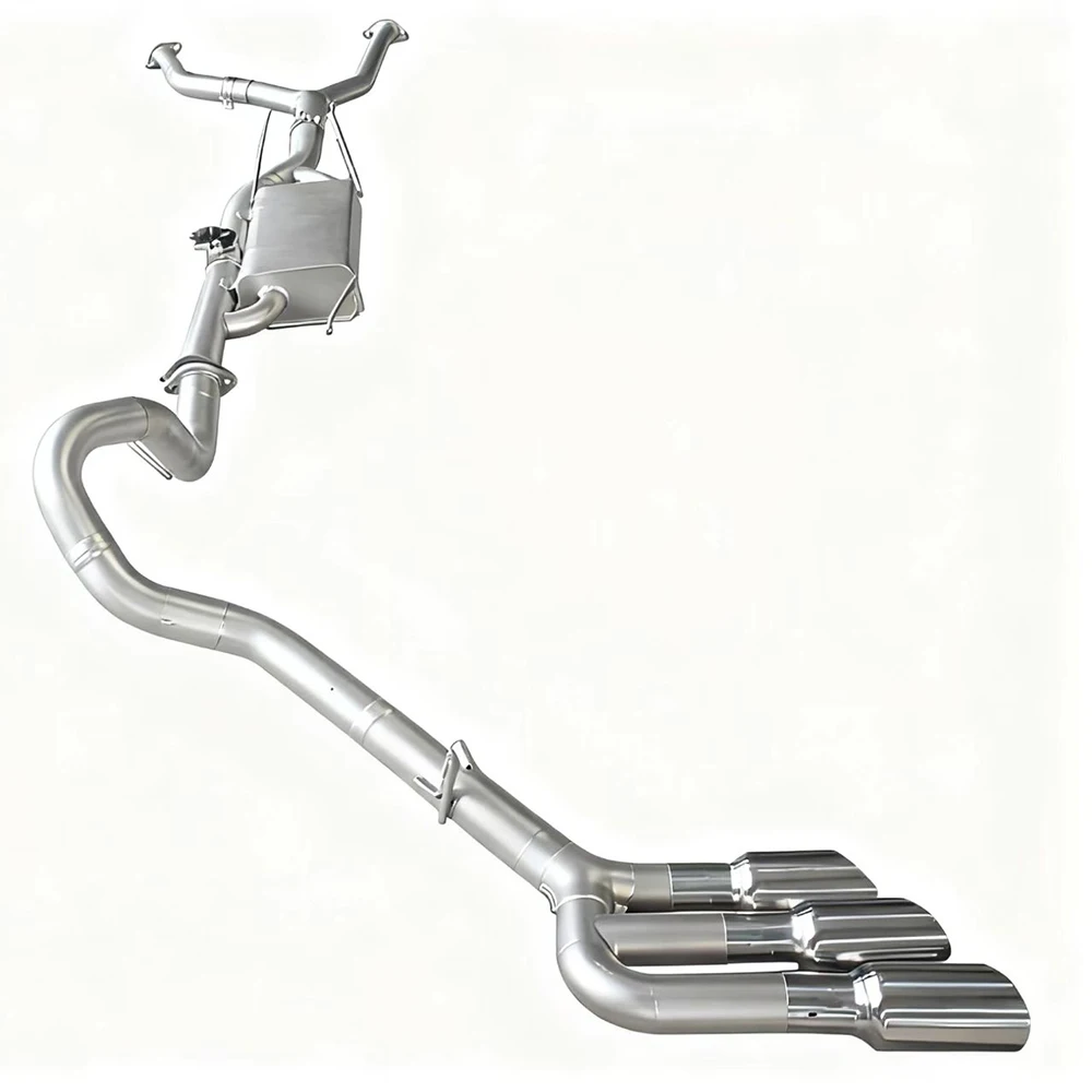 

For Tundra 3.5T (2022-Up) Modified Mid-Rear Section Valved High-Performance Stainless Steel Mirror Polished Exhaust