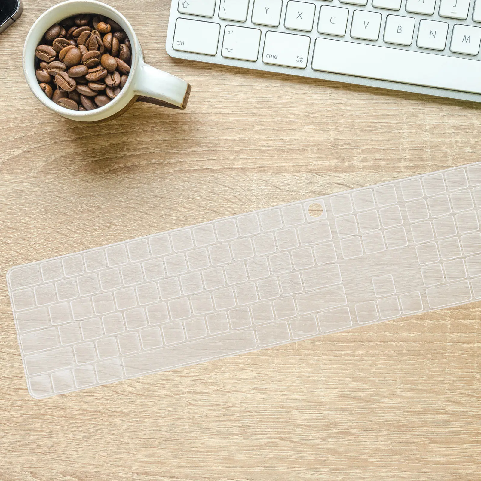 Silicone Keyboard Cover Long Nails Acrylic Gel Nails Raised Keys Protective Skin Comfortable Typing Gaming Keyboard Mat