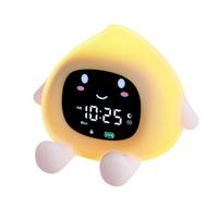 ORIA Kids Alarm Clock Sleep Training Alarm Clock Wake Up Rechargeable Clock with 9 Color Night Light&Child Lock Clocks For Home
