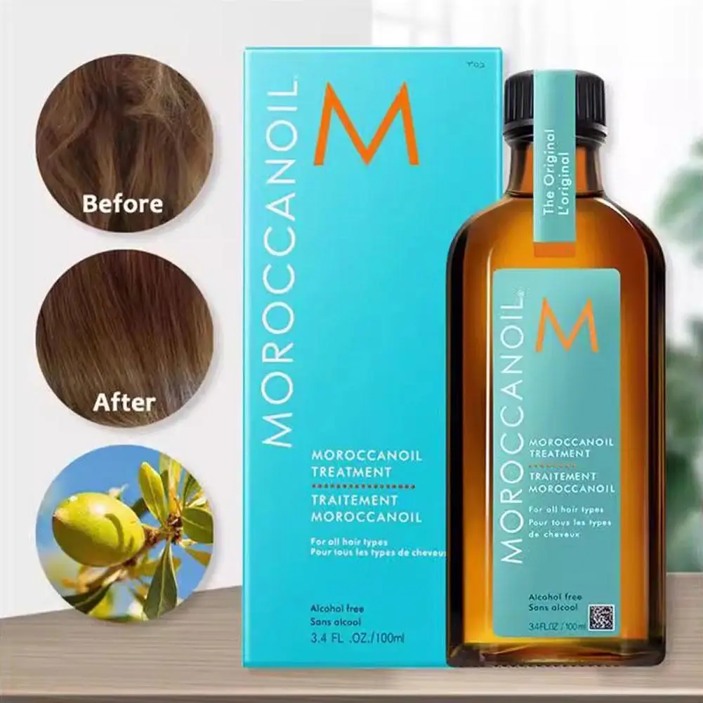 Tratamiento de aceite esencial para el cuidado del cabello de Marruecos, fortalece la elasticidad del cabello, reparación del cabello seco, cabello dañado, nutre el cuero cabelludo, cuidado del cabello