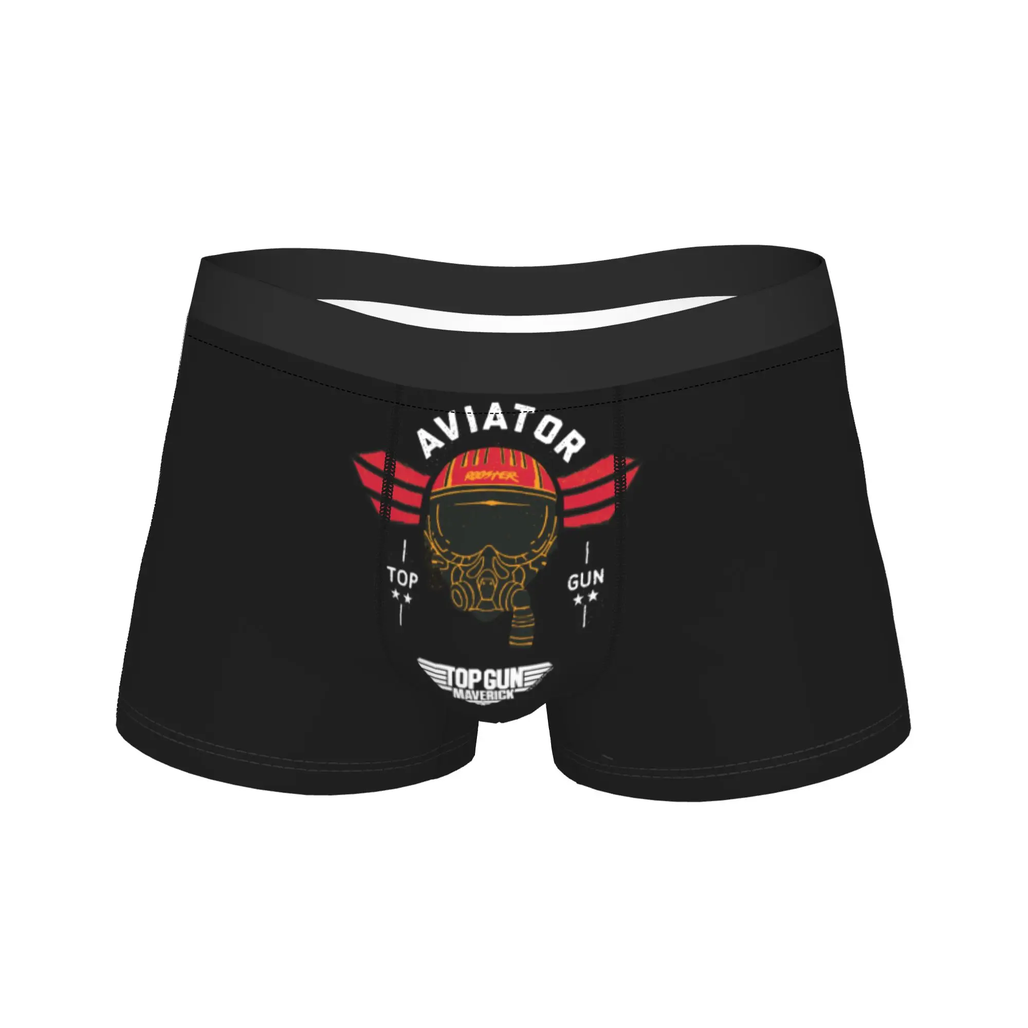 Top Gun- Maverick Rooster Boxer Brief  Underwear Hot Sale Males Breathable Boxershorts Print Plus Size Panties