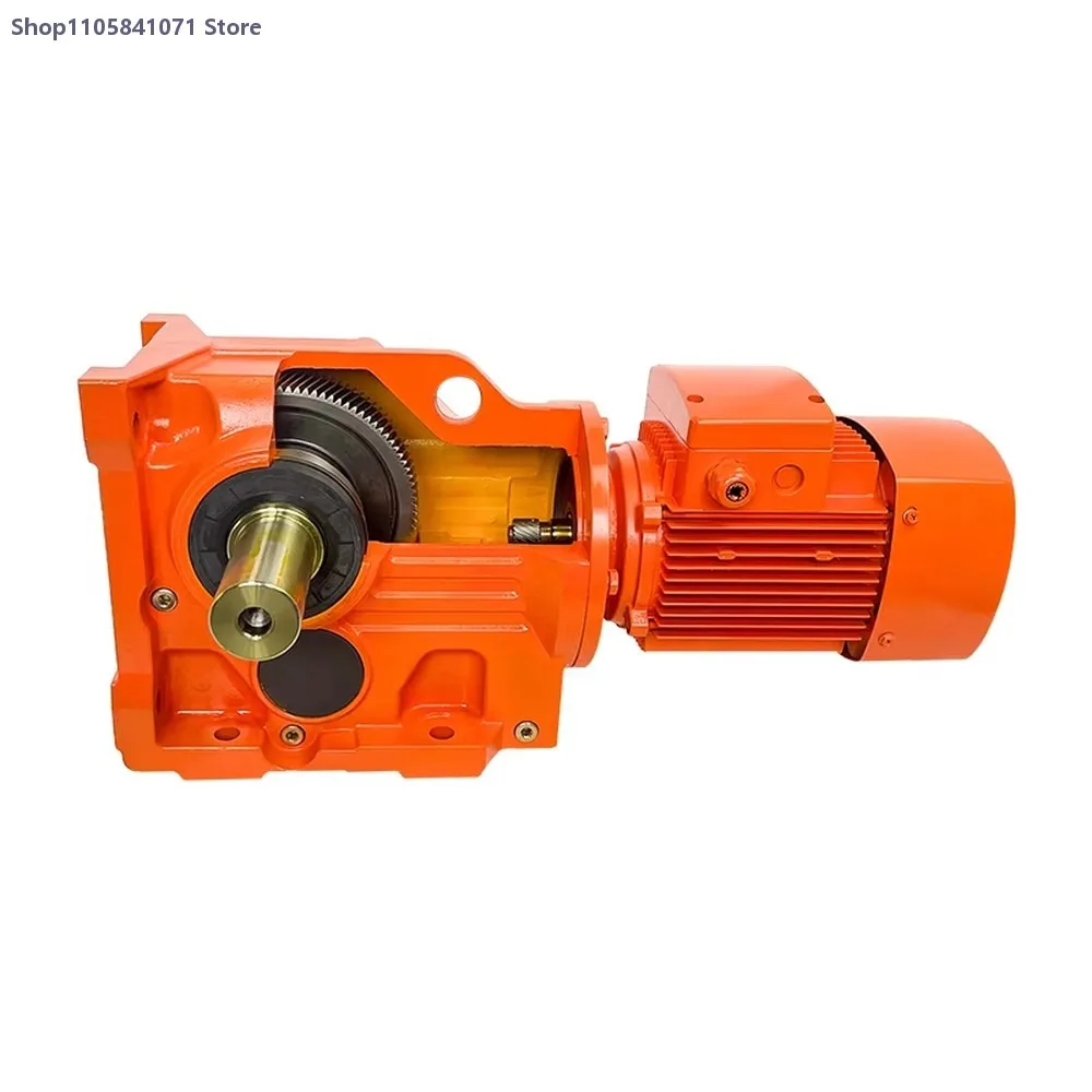 90 Degree Bevel Gear Transmission Gearbox Motor Series High Torque Speed Reducer Industrial Machinery Equipment
