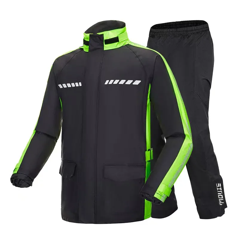 

Men Motorcycle Raincoat Motorbike Rain Suit Moto Raincoat Rain Coat Jacket Pants Biker Rain Set Waterproof Motorcyclist Women