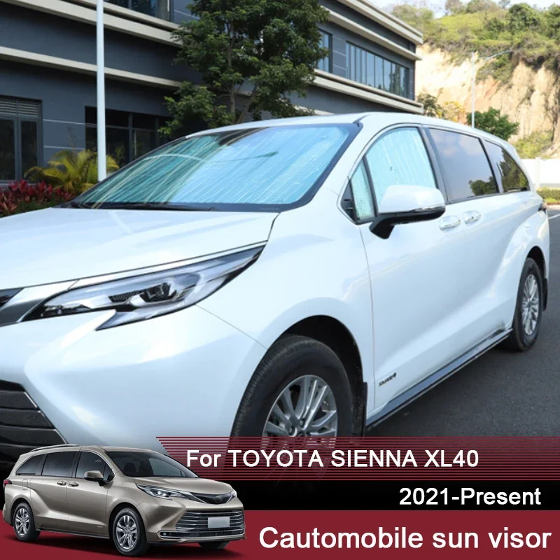 

Автомобильные солнцезащитные козырьки с УФ-защитой для Toyota Sienna XL40 2021-2025, оконная занавеска, солнцезащитный козырек, защита лобового стекла, автомобильные аксессуары