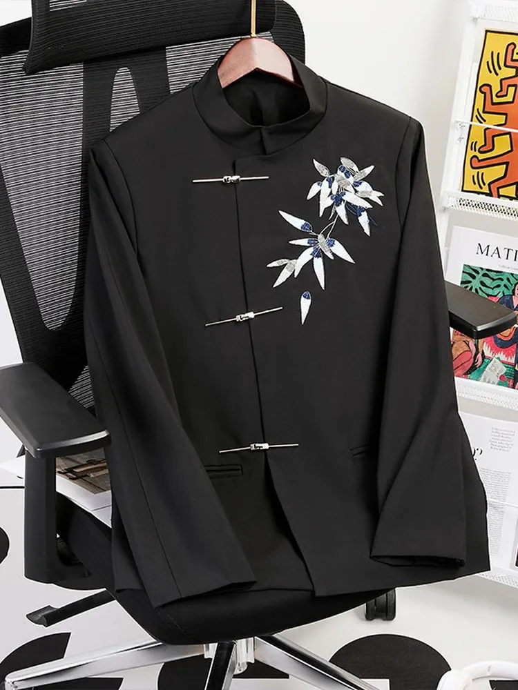 

New Chinese Sle Wedding Suit Jaet Men's aduation Class orm Chorus Speech Photo oot omsmen Marriage Ceremony
