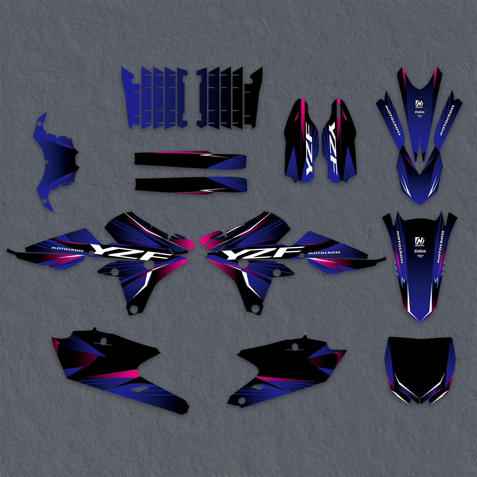 NICECNC For Yamaha YZ 250F 2014-2018 YZ450F 2014-2017 Motorcycle Graphics Background Decals Stickers Customize YZF 250 YZF 450 - Image 5