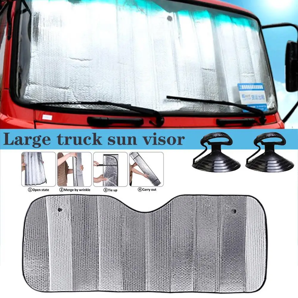 Car Sunshade Front Rear Window Curtain Shade Sun Protector Windshield Visor Cover For Van Lorry Bus RV Truck Protection