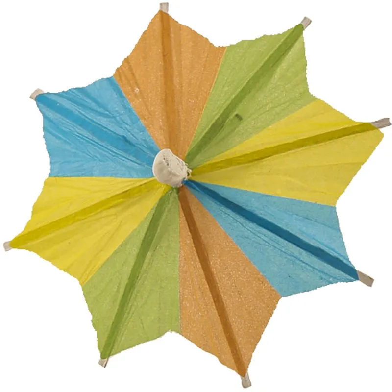 80pcs/pack Drink Fruit Cake Sticks Mini Umbrella Paper Cocktail Parasols Umbrellas Wedding Decoration Birthday Party Supplies 5Z