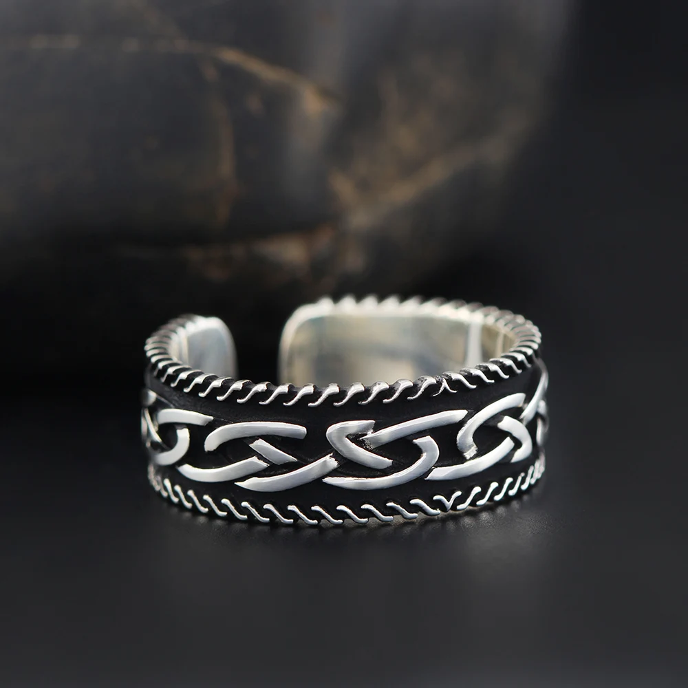 Vintage Totem Of Viking Can Regulable The Finger SizeSterling Silver Ring