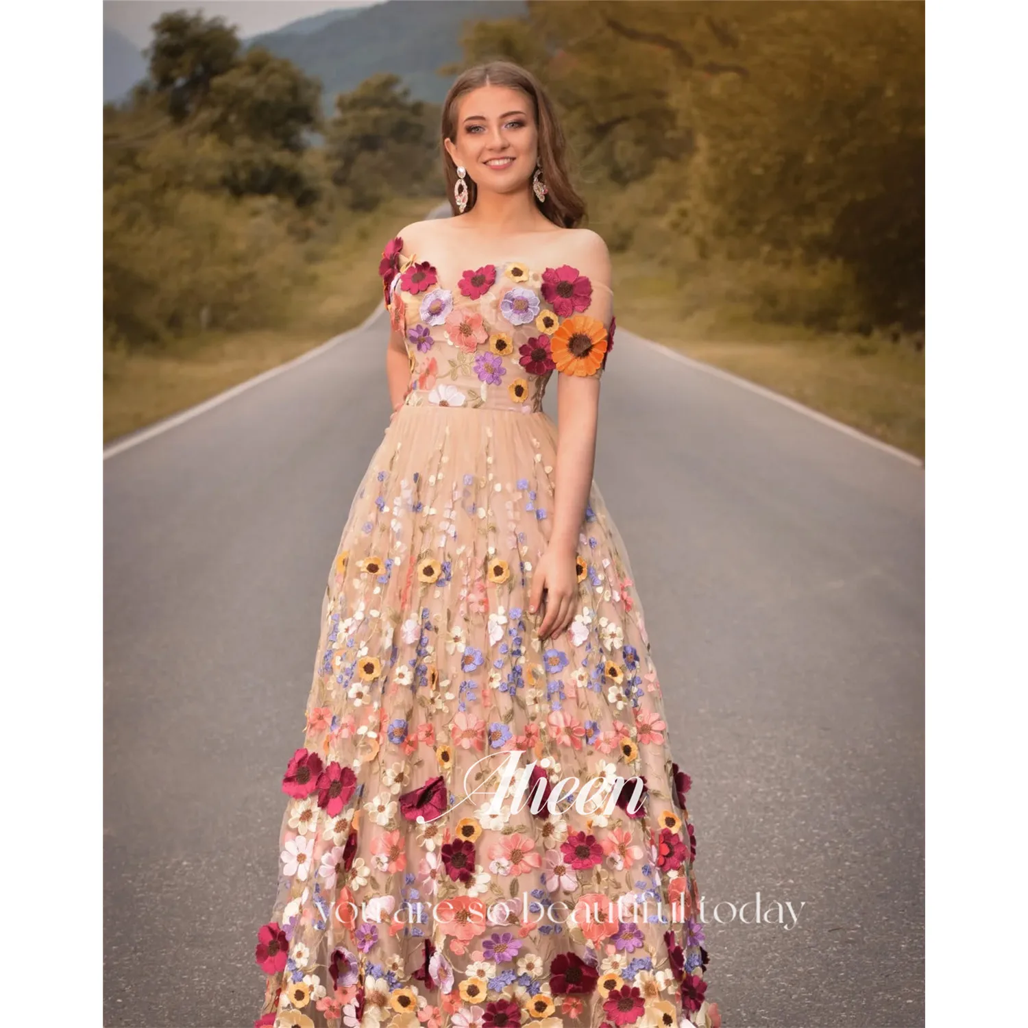 

Aileen Vestidos De Festa Женские вечерние платья для особых случаев Длинные платья для выпускного вечера по индивидуальному заказу 2025 цветов А-силуэта