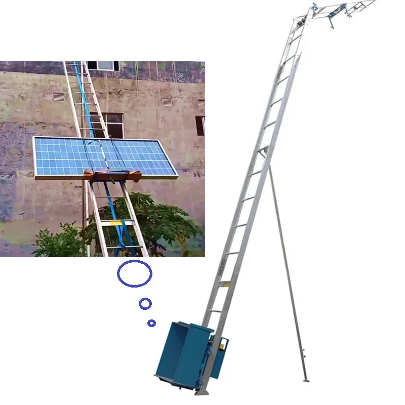 250kg Alum Ladder Elevator Multi-Function Basket Electric Scaffold Lift Material Hoist Lift for Construction