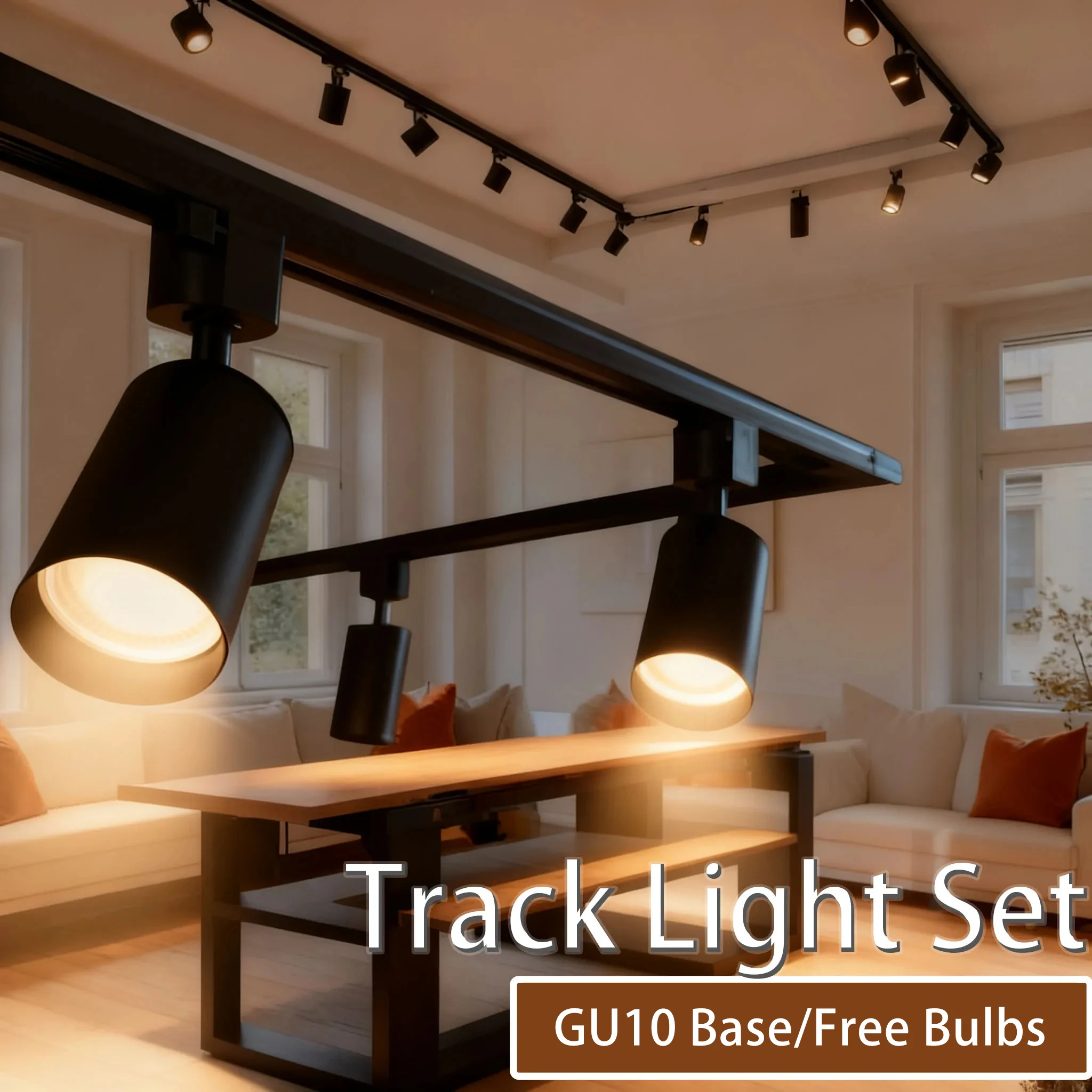 

GU10 Ceiling Lamp Track Light 110V 220V Spot to Ceiling Lighting Rail Lighting Ceiling Light Fixture Led Lights for Living Room