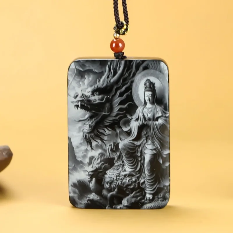 

Shadow Engraving Bread Brand Yulong Guanyin New Popular Neck Couple Model