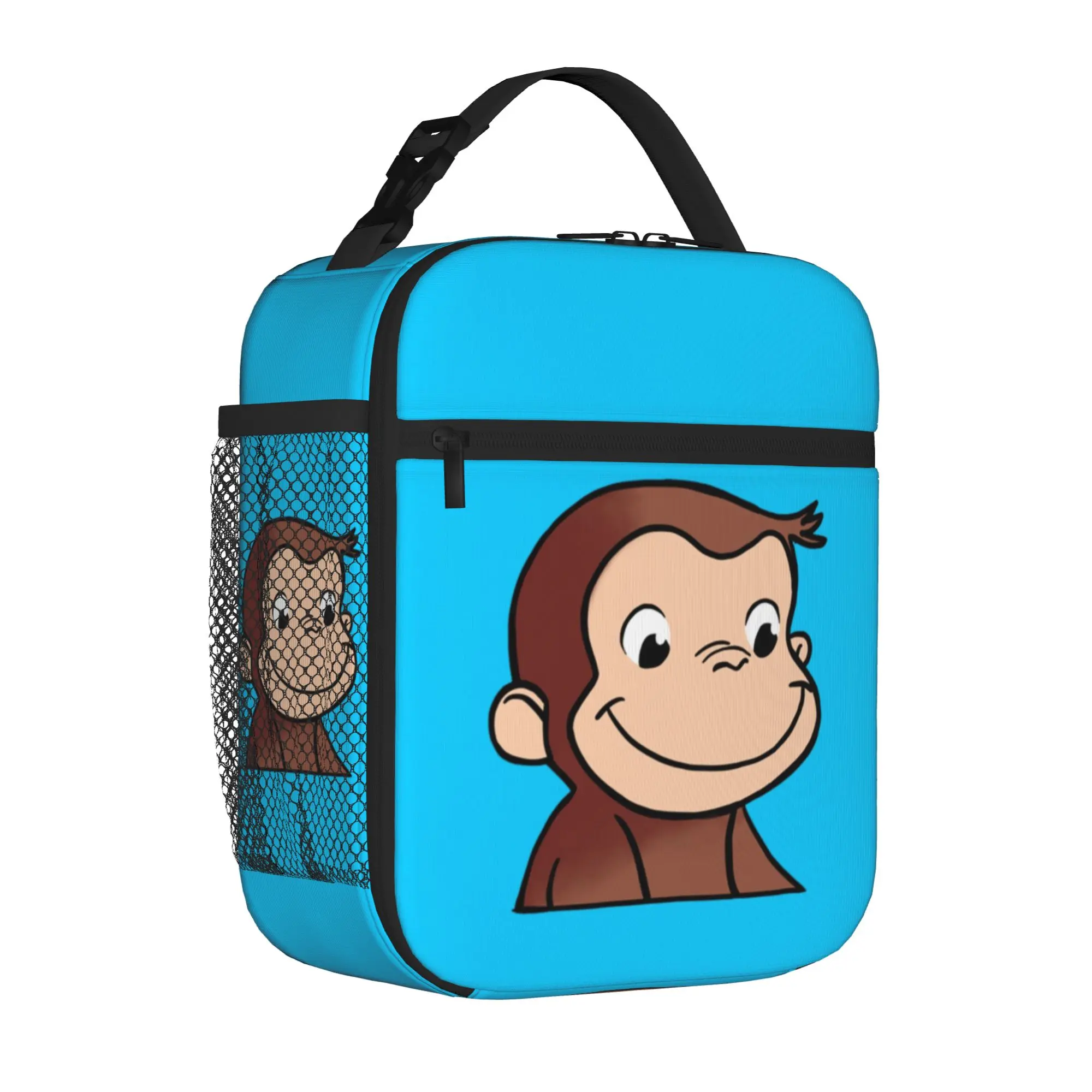 Insulated Lunch Bag Curious George monkey cartoon for kids TV Series Lunch Container Causal Thermal Cooler Bento Box For Office