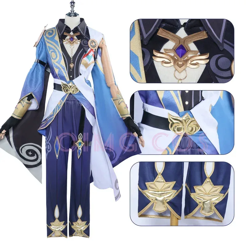 

♥ New 2025 Dr Ratio Cosplay Costume Honkai Star Rail Carnival Uniform Wig Anime Halloween Costumes Men Game Charact ★ Bear House