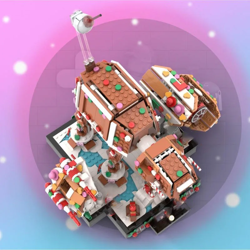 MOC-238933 خبز الزنجبيل الفضاء بنة نموذج Moc الزنجبيل الفضاء الهدايا الإبداعية كتل سفينة الفضاء الزنجبيل حروب الفضاء