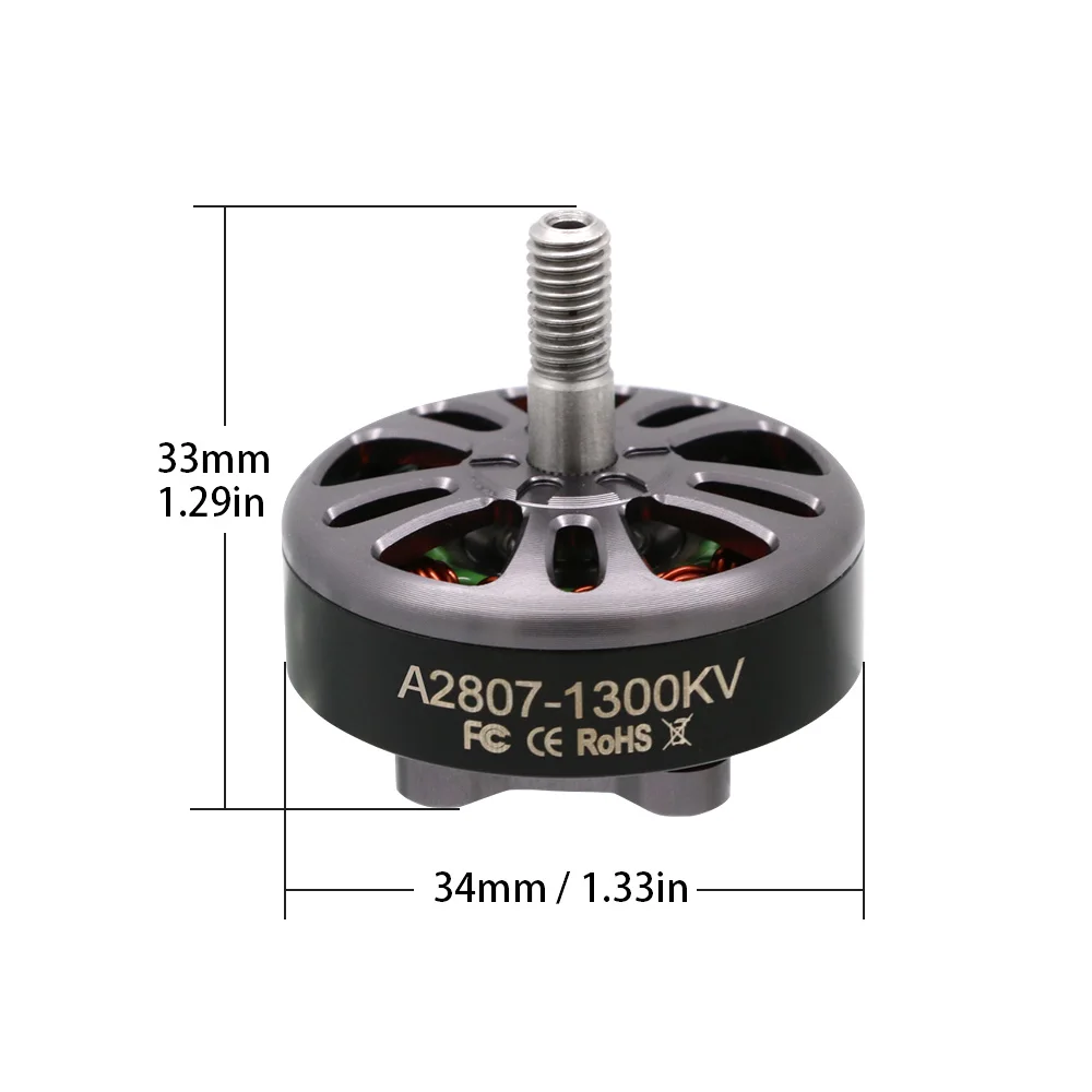 4pcs uangel a2807 2807 1800kv 4s 1500kv 1300kv 6s bürstenloser Motor für fpv Freestyle 7 Zoll Langstrecken-Lr7-Drohnen DIY-Teile – Detail 20