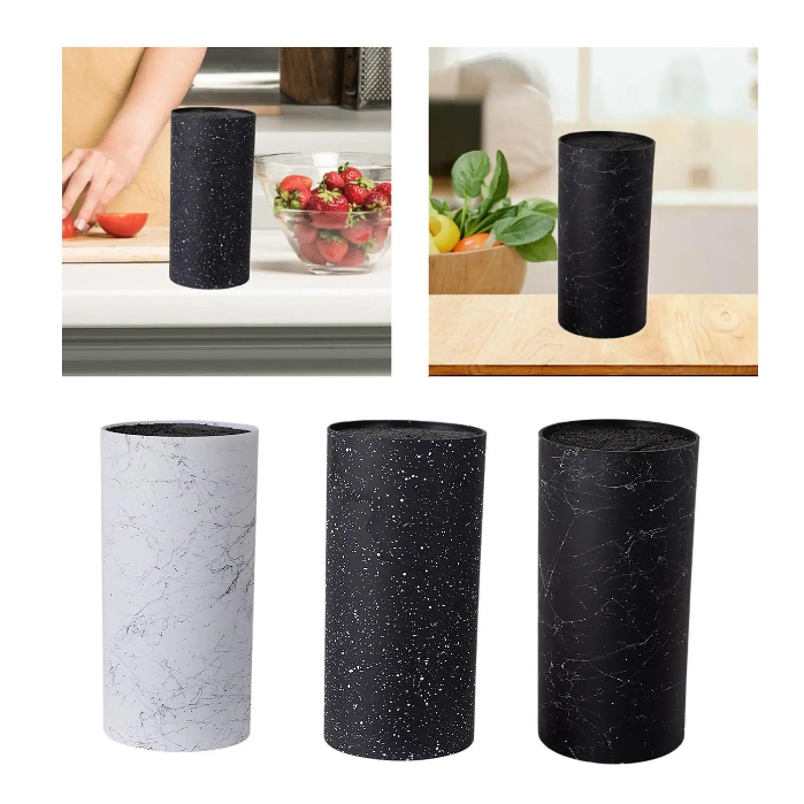 

Knife Block Drying Rack Universal Storage Rack Drying Shelf Compact Unique Slot Design Knives Drain Stand Knife Holder Organizer