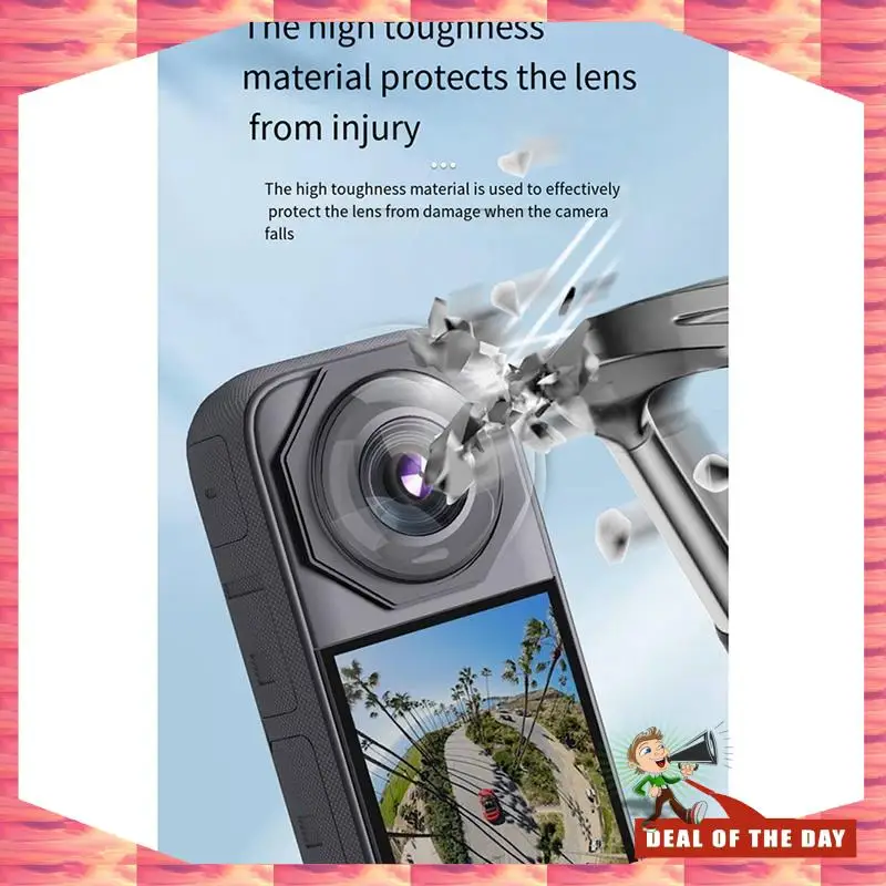 

24-Hour Delivery PEOOLO For Insta360 X3 Optical Tempered Glass Lens Protective Mirror Protective Cover Accessories