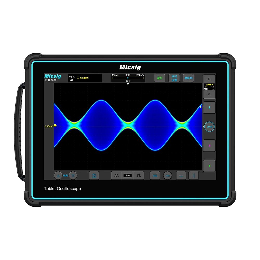 Micsig TO2002 Oscilloscopio digitale 2 canali 1GSa/S Oscilloscopio tablet multifunzione e ad alte prestazioni