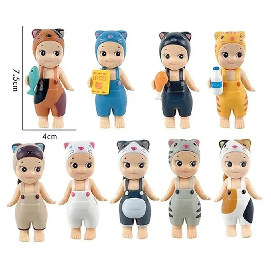 Miauw Miauw Dagelijkse Serie Kat Blind Box Trendy Speelpop Desktop Cartoon Creatief Ornament Handgemaakte Mysterieuze Box Girl Gift
