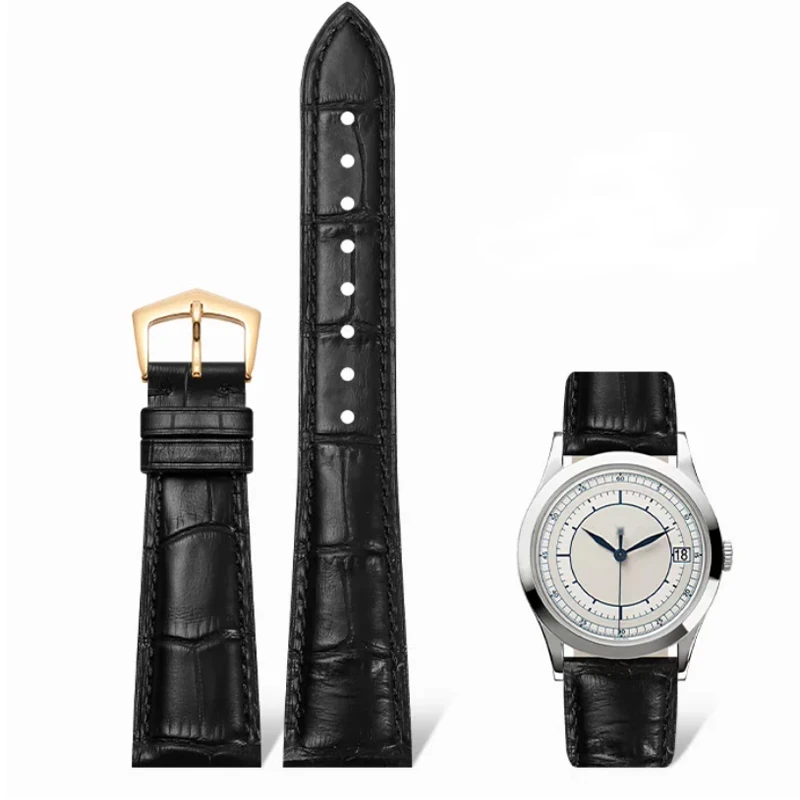 Genuine Leather Watch Band For PP Patek Philippe Grenade 5167Ax 20mm 21mm 22mm Watch Bracelet Men's And Women Watch Strap