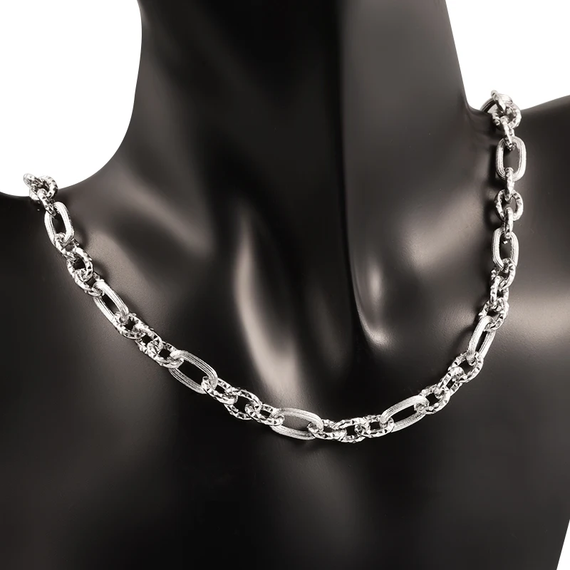 1 Meter Stainless Steel 3:1Cross Oval Chain Hip Hop Punk Link For DIY Jewelry Accessories Handmade Necklace Bracelet Materials