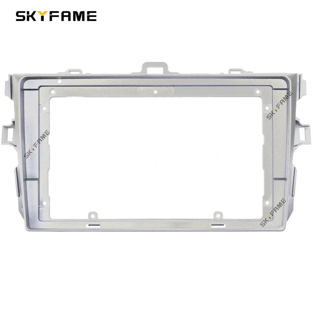 SKYFAME-Adaptador de Fascia para marco de coche, Kit de Panel de montaje para tablero de Radio Android para Toyota Corolla