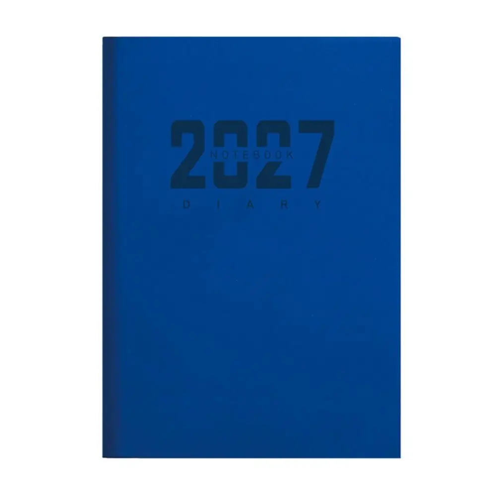 Portable A5 2027 Schedule Book To Do List Planner Reminder Agenda Book Textured PU Daily Planner Book Students