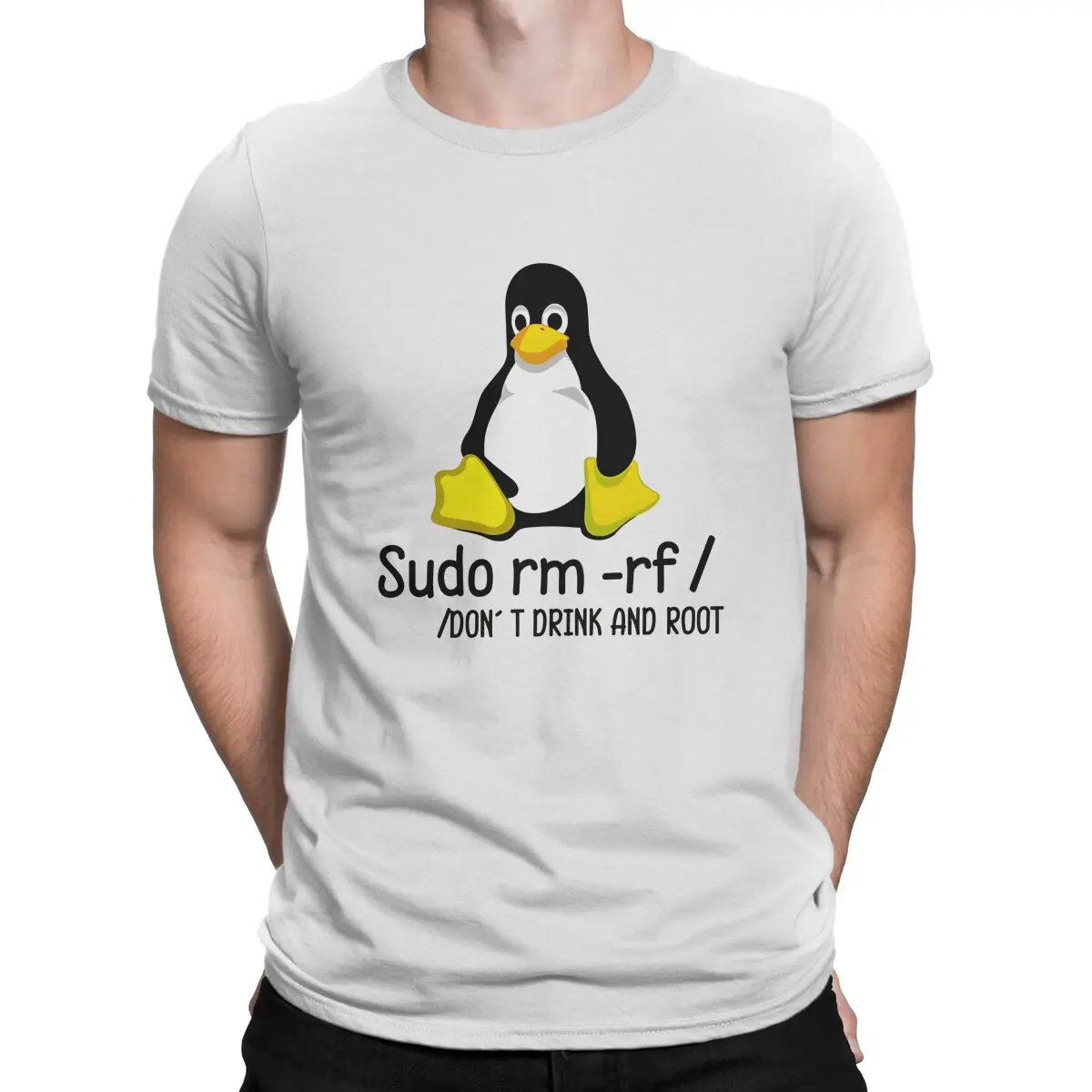 UTER Programmer Code Linux Root Programmer Tux Penguin Coding T Shirt Fashion Men Tees Summer Clothing Polyester O-Neck TShirt