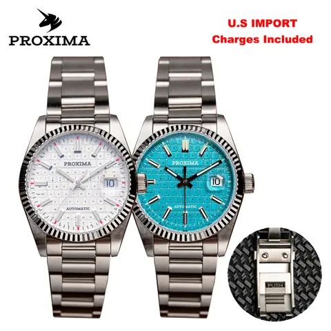 PX1690-JP 37mm Men Dress Watch Luxury Sapphire Keyboard Dial  Mechanical Watches Waterproof Luminous
