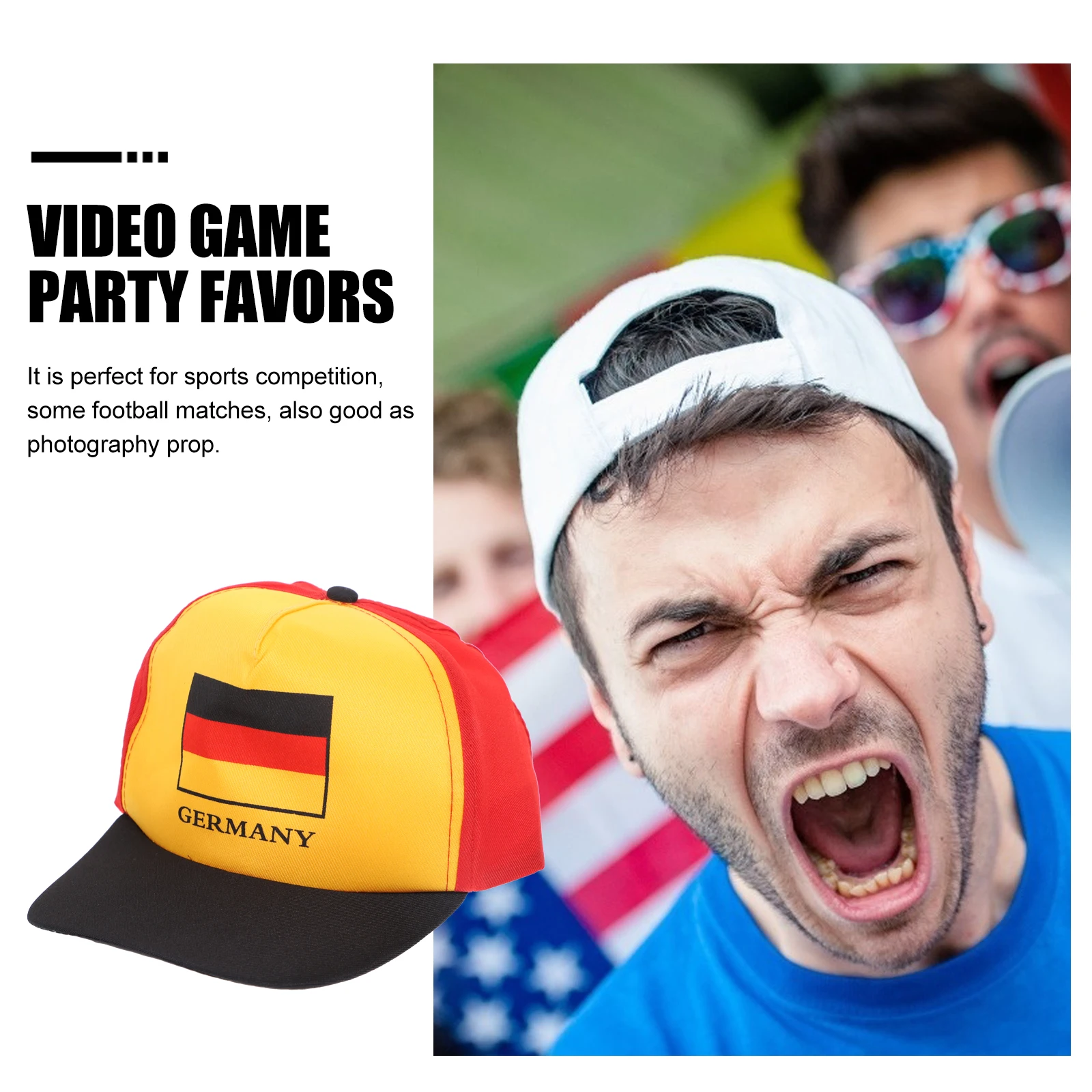 

Hat Sports Fans Decorative Soccer Themed Competition Supplies Hats for Men