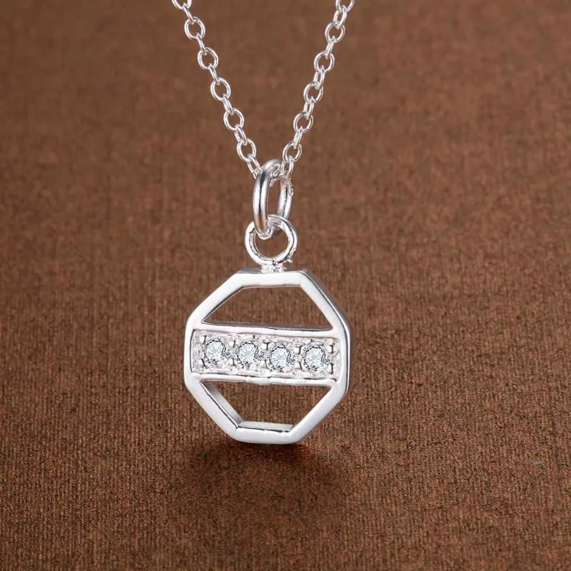 

925 Sterling Silver Necklace Pendant 5A Zircon for Women Wedding Jewelry Luxury Fashion Engagement Classics Party Gifts