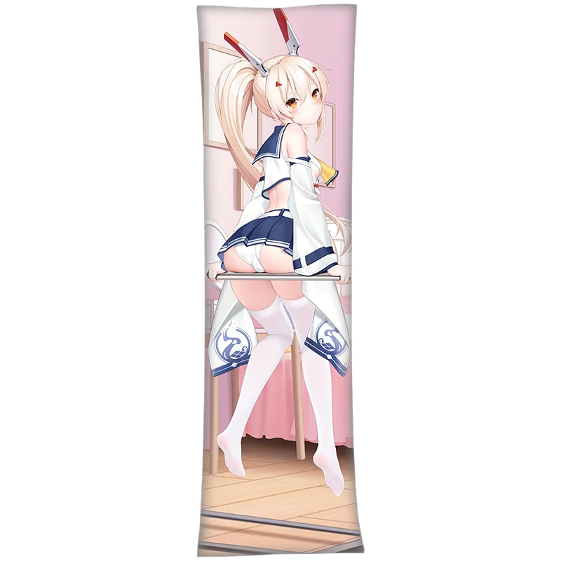 Game IJN Ayanami Azur Lane Girl Dakimakura 2WAY Hugging Body Pillow Case Cosplay Otaku Long Pillow Cushion Cover Xmas Gifts