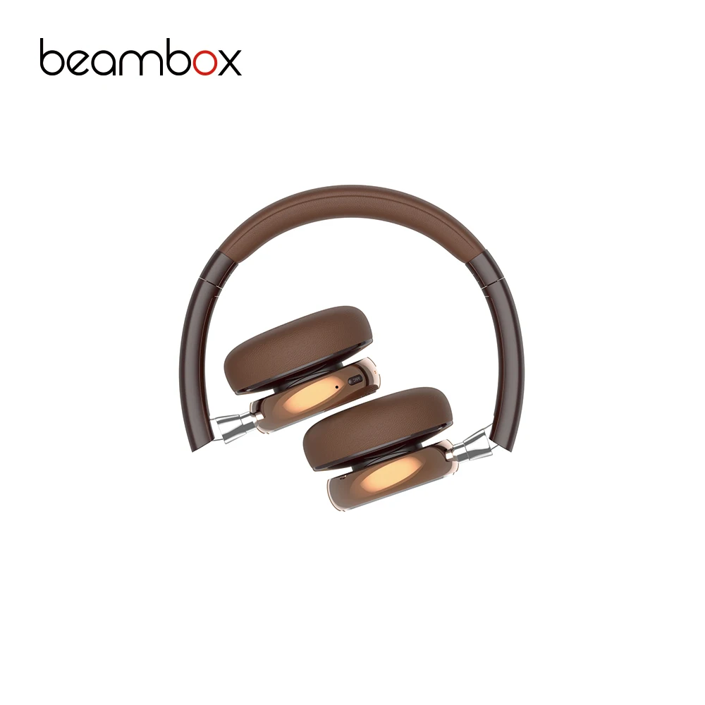 2025 New Trending Foldable Wireless Earphones TWS Surround Sound Quality ANC Noise Cancel SBC AAC Music Player Sports LED