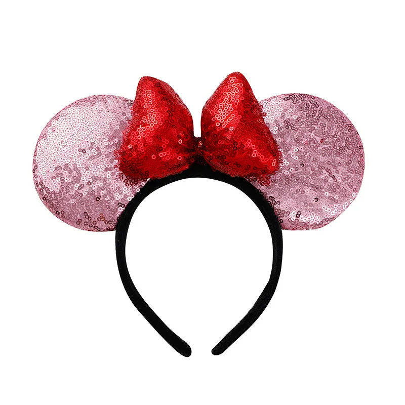 Big Size Classic Bow Mouse Ears Headband Women Party Girl Hairband Hot Festival Park Trip DIY Hair Accessories