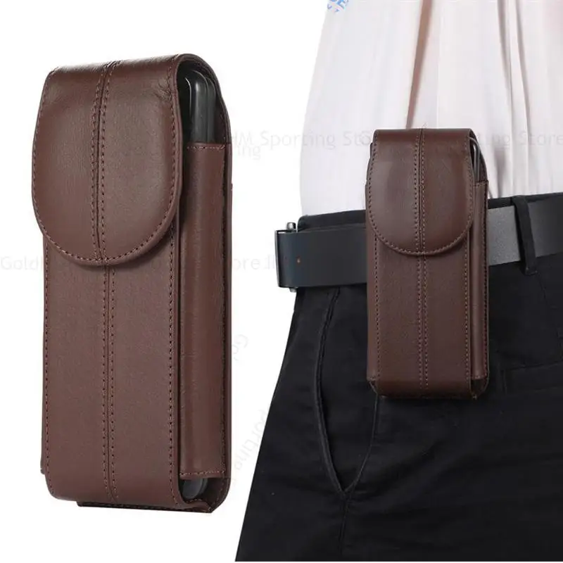 

Leather Flip Case Phone Pouch For OnePlus V Fold 5G Funda Belt Clip Waist Bag Capa For Oneplus V Fold Holster Cover Phone Holder