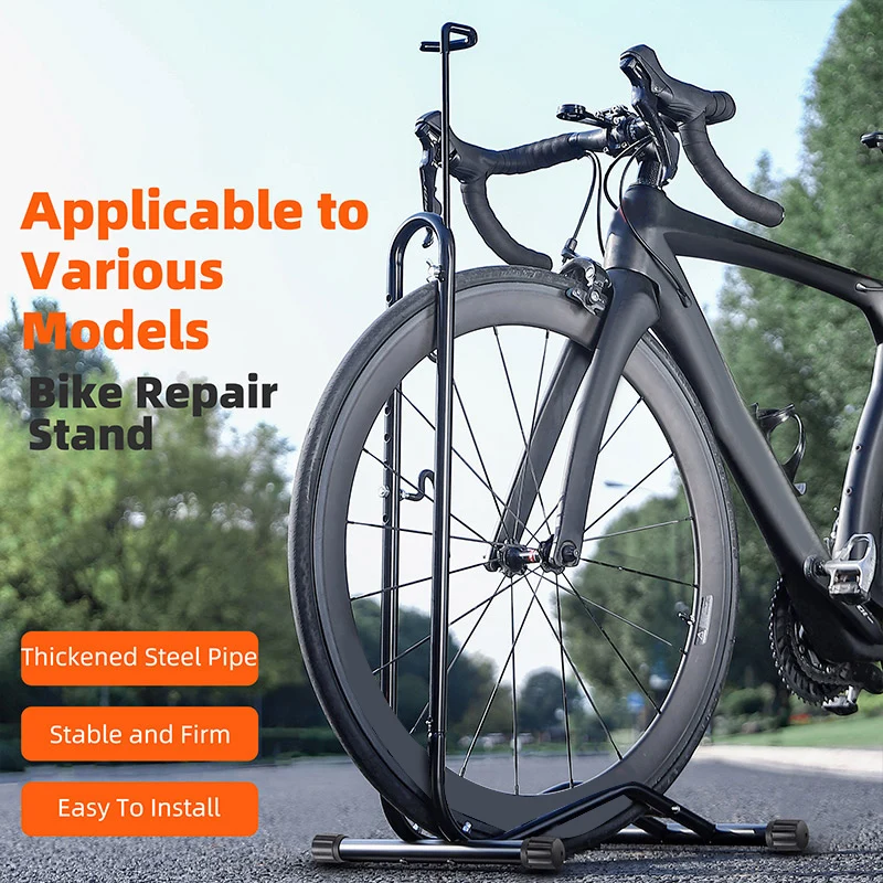 WEST BIKING Portable Bicycle Parking Stand Rack Detachable Bike Repair Station Maintenance 3 in 1 Metal Bicycle Storage Racks