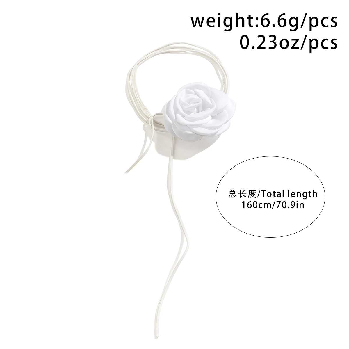 IngeSight.Z Romantic Black Big Rose Flower Long Rope Choker Necklace Women Sexy Korean Velvet Bowknot Clavicle Chain Party Gift